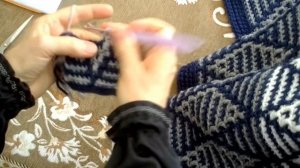Плед крючком «Ромбы» Crochet plaid