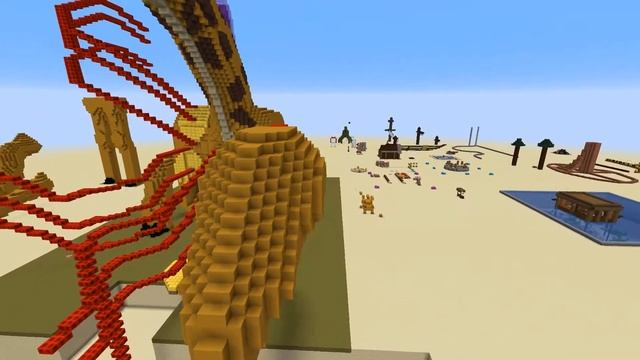 Minecraft giraffe-hydra build time lapse смотреть онлайн