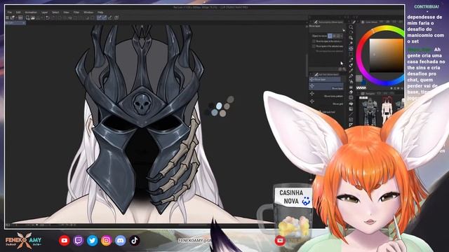 【Vtuber 2D】Rei Lich #11 Pintura do elmo (Continua não sendo o Elmo da Vila Sésamo!!!) смотреть онлайн