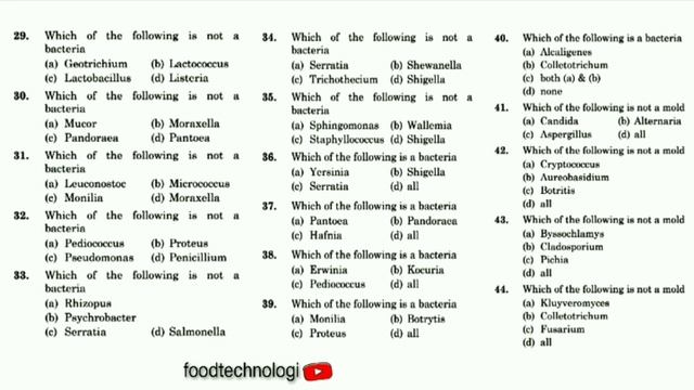 Food Tech Previous Year Questions | Food Microbiology | @foodtechnologi | #foodtechquiz #fso смотреть онлайн