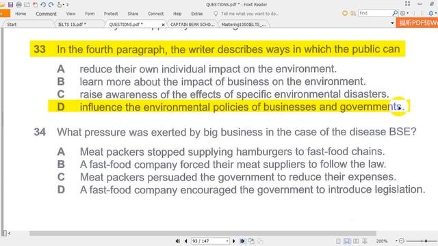 READING - IELTS 15 - ENVIRONMENTAL PRACTICES OF BIG BUSINESSES