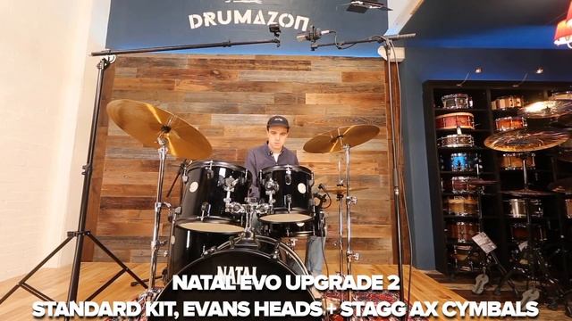 NATAL EVO STARTER / BEGINNER DRUM KIT VIDEO - DEMONSTRATING BASIC KIT AND SOME OPTIONAL UPGRADES смотреть онлайн