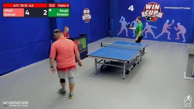03:30 Соловей Виталий 3-2 Киреев Сергей South 7 WIN CUP 26.08.2022 | TABLE TENNIS WINCUP смотреть онлайн