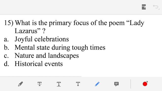MCQ ON SYLVIA PLATH'S "LADY LAZARUS" (PART -1) (UNIT-5) @jsn_englishlearning смотреть онлайн