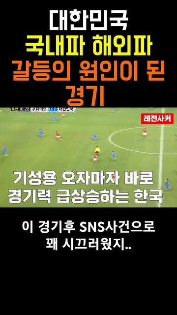 대한민국 국내파 해외파 갈등의 원인이 된 경기 #shorts #soccer #shortvideo #short #쇼츠 #축구 #기성용 #박주영 #손흥민 #현대 #korea #한국 смотреть онлайн