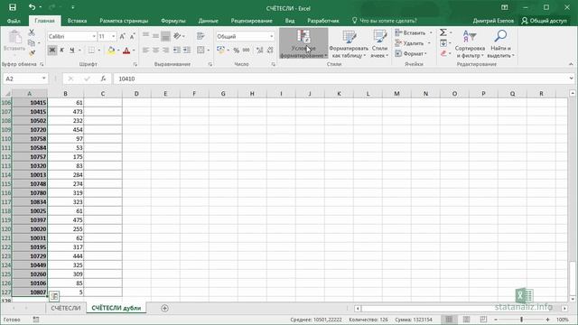 5  Функция Excel СЧЁТЕСЛИ