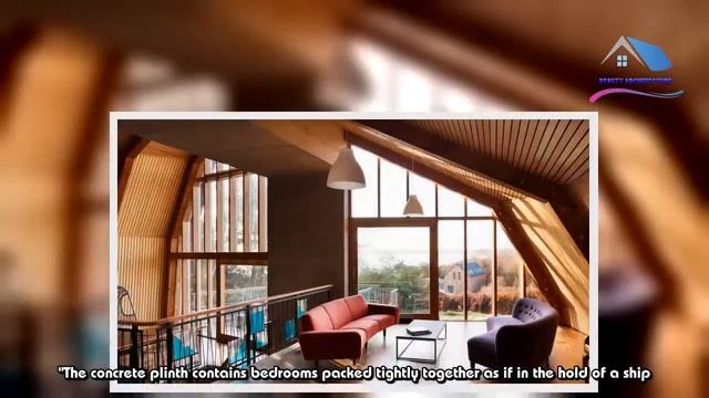 The Houseboat by Mole Architects evokes the underside of a ship's hull - Beauty Architecture смотреть онлайн