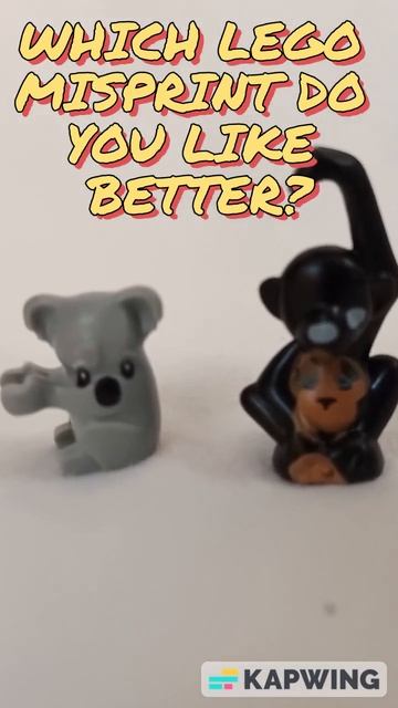 Lego Monkey VS Koala MISPRINT! #lego #misprint #rare #rarelego #legomisprint смотреть онлайн