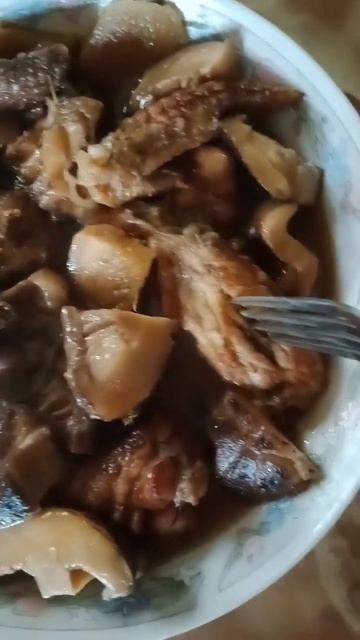 Stew Shitake Mushrooms With Chicken Wings #yummylicious #satisfying #food #short