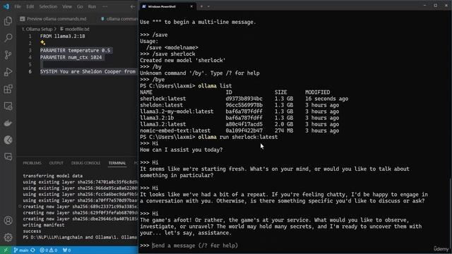 11 -Ollama Model Commands - set, clear, save and load смотреть онлайн