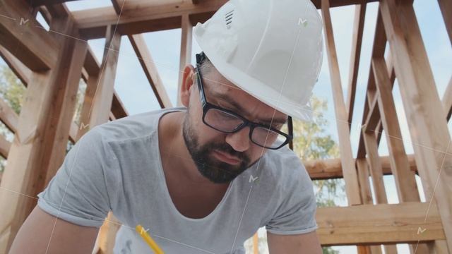 The foreman at the construction site takes notes. смотреть онлайн