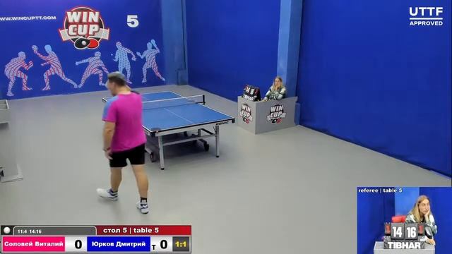 19:30 Соловей Виталий 3-2 Юрков Дмитрий cтол 5 ЮГ-3 09.09.21 смотреть онлайн