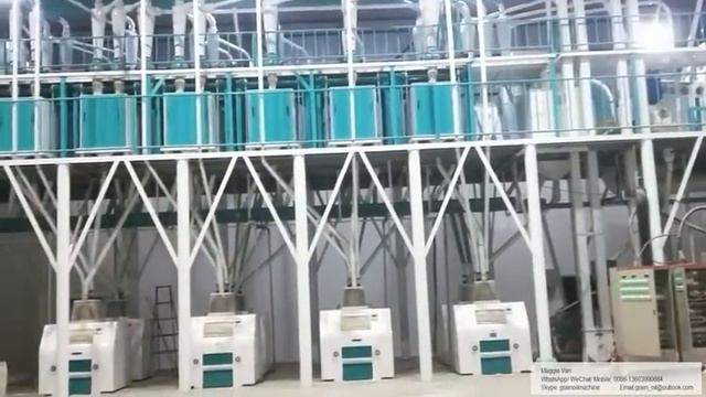 100 tons of corn flour processing equipment,100tpd maize meal milling plant,big flour mill factory смотреть онлайн