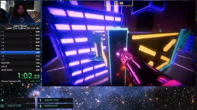 Neon Boost Speedrun (Laser City, Lights On, 2:05:28) смотреть онлайн