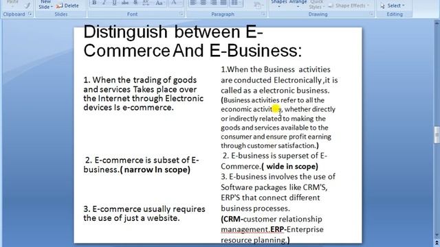 What Is E-Commerce And E-Business?Differences Between E-Commerce And E-Business In Hindi?