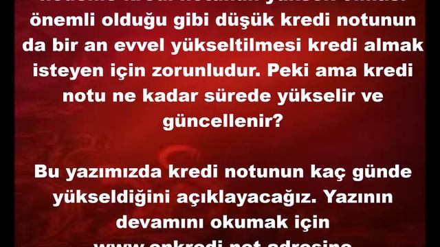 Kredi Notu Ne Kadar Sürede Güncellenir? смотреть онлайн