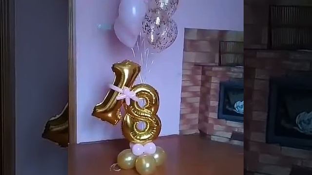Фольговані цифри на день народження смотреть онлайн