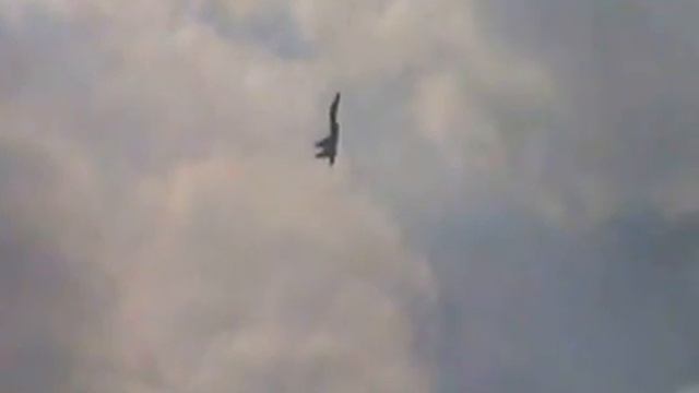 Sukhoi Su-27 executing Cobra maneuver смотреть онлайн