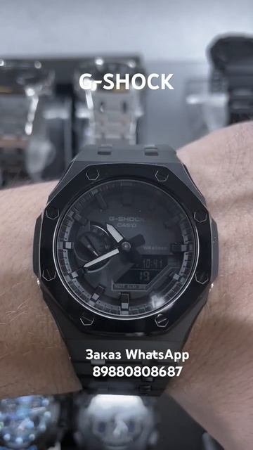 ЧЕРНЫЕ НА СОЛНЕЧНОЙ БАТАРЕИ G-SHOCK GA-2100 #gshockcustom смотреть онлайн