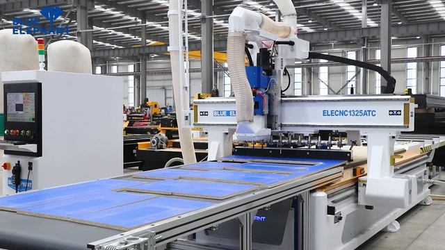 Best Auto Loading and Unloading ATC CNC Center for Furniture Machining смотреть онлайн