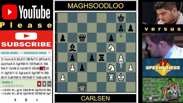Carlsen vs Maghsoodloo Speed Chess Championship Game #17 [Chess.Com 2020] || By FM FERNIE DONGUINE смотреть онлайн