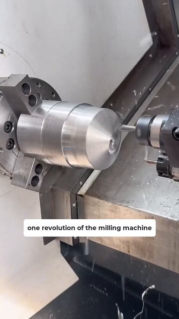 one rotation of a metalworking lathe #process #cnc #machine #tools смотреть онлайн