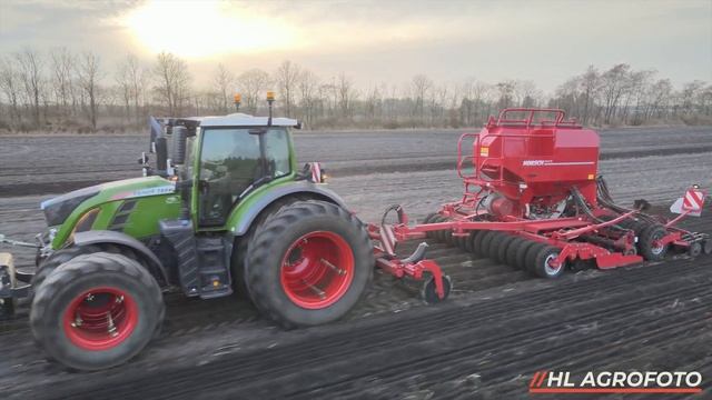 Fendt 724 with 4 m subsoiler + Horsch Pronto 4 DC смотреть онлайн