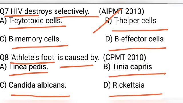 Human health and disease 15 most repeated important previous year mcqs|| Class 12 Biology||NEET 202