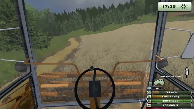 Farming Simulator 2013 SK kombajn Bizon Z056 a zatva psenice High Definition 1080p 720p смотреть онлайн