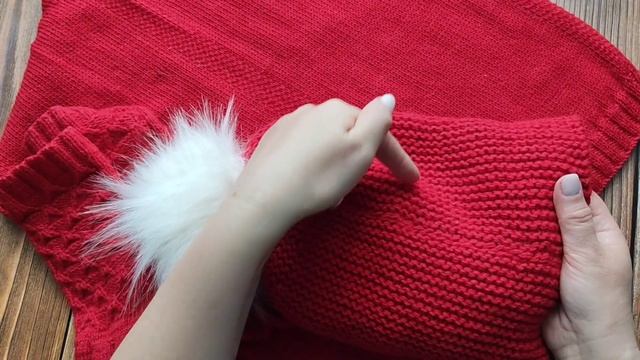 Вязаный красный комплект из пряжи австралийский меринос смотреть онлайн