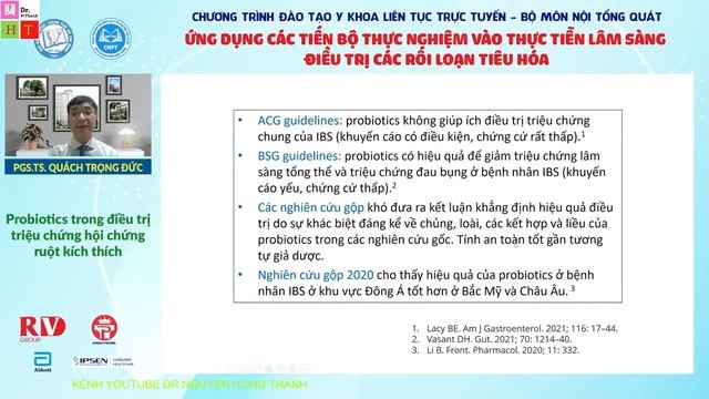 PHIÊN 2: Ứng dụng các tiến bộ thực nghiệm vào thực tiễn lâm sàng điều trị các rối loạn tiêu hóa