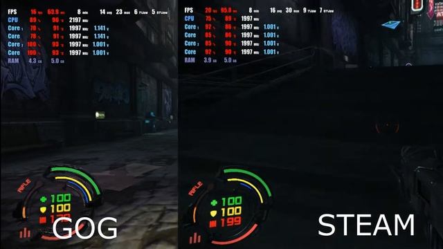Hard Reset (GOG vs STEAM) intel hd 3000 смотреть онлайн