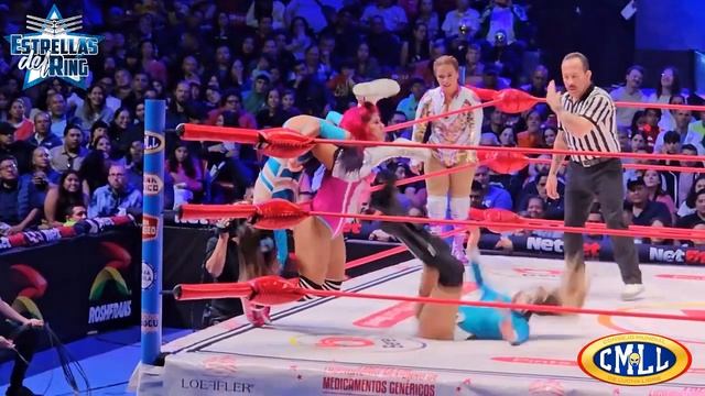 CMLL Sanely y Nautica vs Princesa Sugehit y La Catalina ARENA MEXICO смотреть онлайн