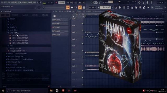 HANNYA PHONK FREE DRUM KIT VOL.1 (MEMPHIS PHONK DRUM KIT)