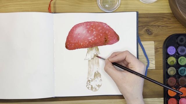 Paint With Me | Mushroom Watercolor Tutorial