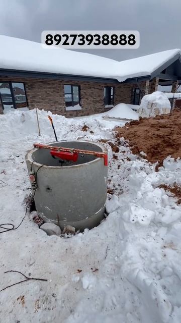 Готовый колодец на 10 колец. #бурениеколодца #септики #камаз #зима смотреть онлайн