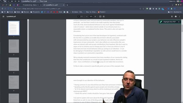 Freedesktop BANS Hyprland Maintainer смотреть онлайн