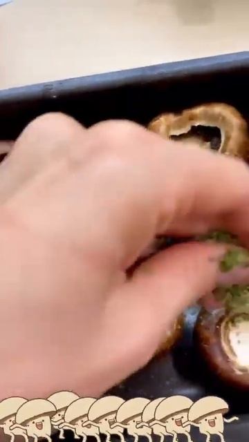 фаршерованные грибы🍄🍄🍄