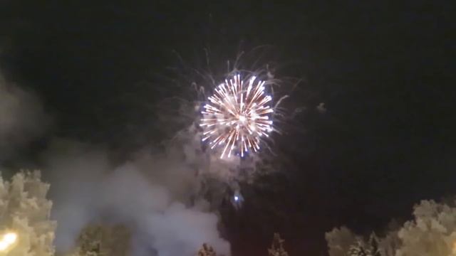 Салют в Краснозаводске 1.01.2018 смотреть онлайн