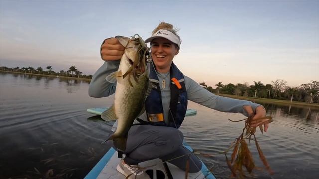 Paddle Board Bass Fishing | Girls Trip смотреть онлайн