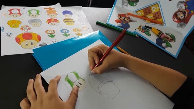 Drawing More Mushroom From Super Mario World.