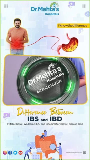 Difference Between IBS & IBD BY | Dr.Ilavarasi Gasteroenterologist | Dr.Mehta's Hospitals #shorts смотреть онлайн
