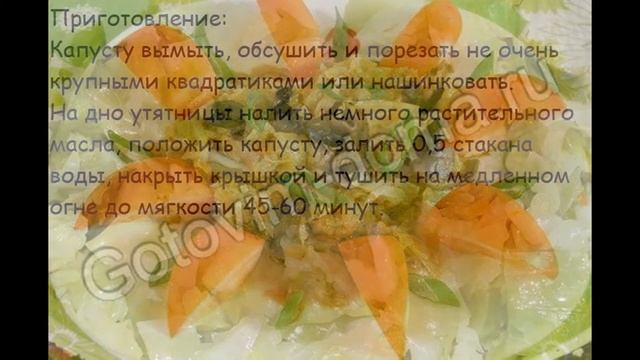 Рецепты овощной закуски:Салянка из капусты с шампиньонами смотреть онлайн