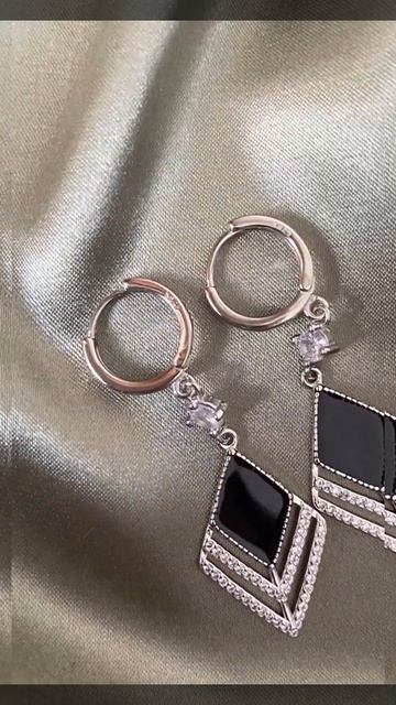 Красивые СЕРЬГИ из серебра‼️ Ссылка #aliexpress в описании! смотреть онлайн