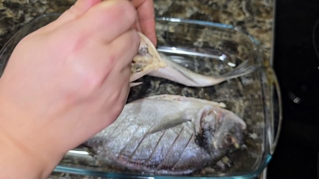 Дорадо съели гранат