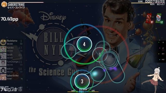Bill Nye (Chinese Ver.) [Saccharomyces cerevisiae] +EZDT FC | osu! смотреть онлайн
