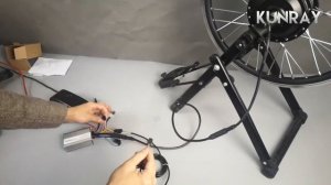how to set kunray Ebike wheel motor kit with G51 LCD display,EBIKE MOTOR 350W/500W