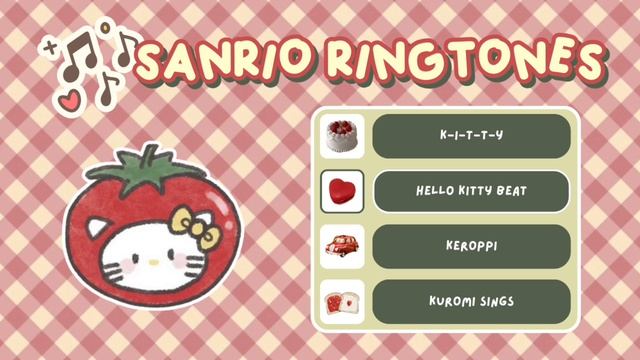 🎀Cute Sanrio Ringtones ໒꒰ྀི´ ˘ ` ꒱ྀིა | Hello Kitty, Kuromi, Cinamoroll, Keroppi & Etc. [ZEDGE]
