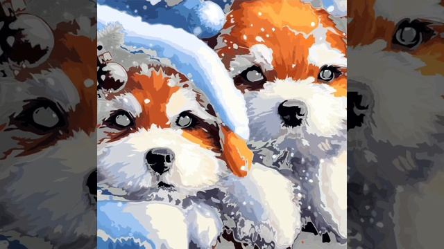 Coloring 2 puppies #halloween #shortsvideo #christmas смотреть онлайн