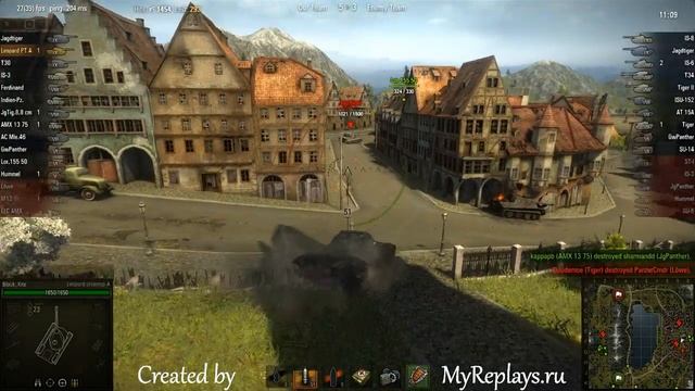 WOT: Lakeville - Leopard prototyp A - 6 frags - смотреть онлайн